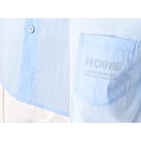 アルチビオ archivio ゴルフ 2026春夏新作 メンズ 半袖シアーシャツ 服 ゴルフウェアの画像