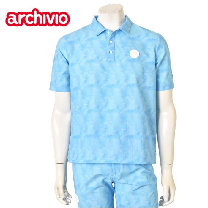 archivio アルチビオ ゴルフウェア　ポロシャツ　サイズS　0026 archivio（アルチビオ） ゴルフ 2026春夏新作 メンズ 半袖ポロシャツ