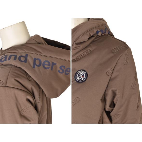 美品 and per se 中綿 フーデットブルゾン ダウン アンパスィ and per se（アンパスィ） 20％OFFセール！ ゴルフ 2025秋冬新作