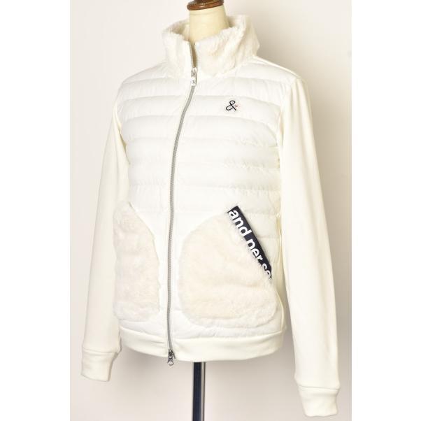 and per se アンパスィ　切り替え　ジャケット　中綿　レディース　ゴルフ and per se 20％OFFセール！ アンパスィ ゴルフ 2023秋冬新作