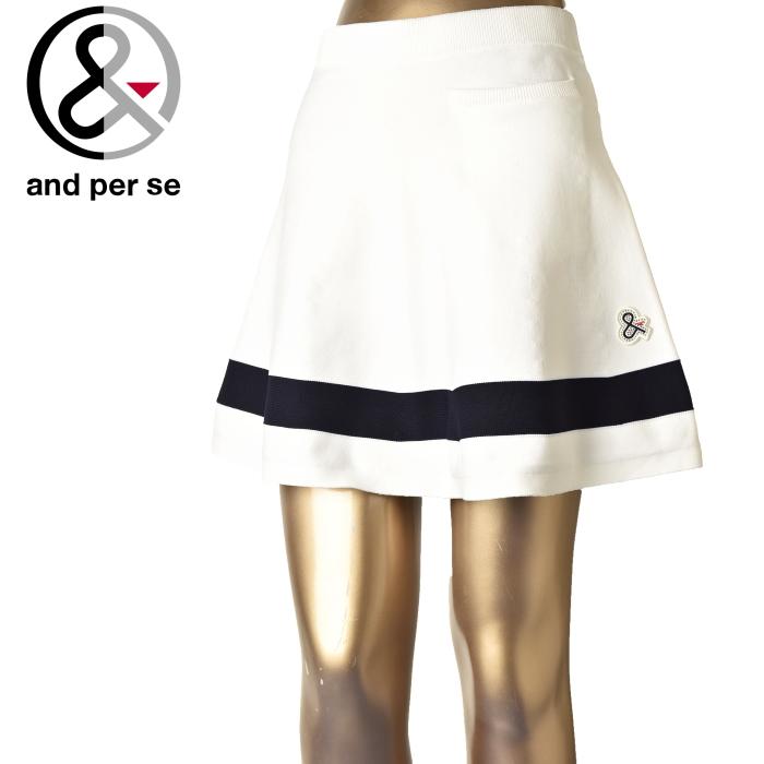 20％OFFセール！アンパスィ and per se ゴルフ 2023秋冬新作 レディース ニットスカート 服 ゴルフウェア and per se 20％OFFセール！ アンパスィ ゴルフ 2023秋冬新作