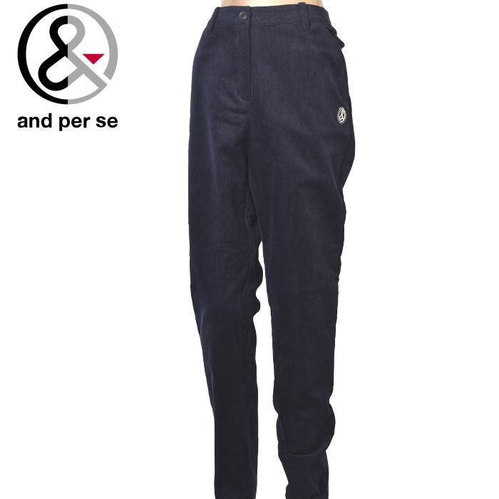 and per se ストレッチパンツ レディース　コーデュロイ　秋冬　新品 and per se（アンパスィ） 20％OFFセール！ ゴルフ 2024秋冬新作