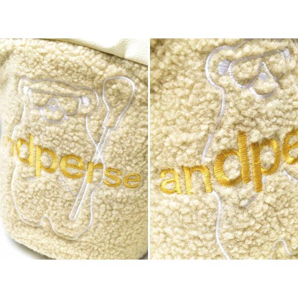 20％OFFセール！ アンパスィ and per se ゴルフ 2025秋冬新作 レディース ボア2WAYカートバッグ アウトレット | and per se | 05