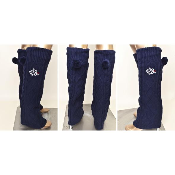 新品　アンパスィ　レッグウォーマー　濃紺 and per se 20％OFFセール！ アンパスィ ゴルフ 2024秋冬新作