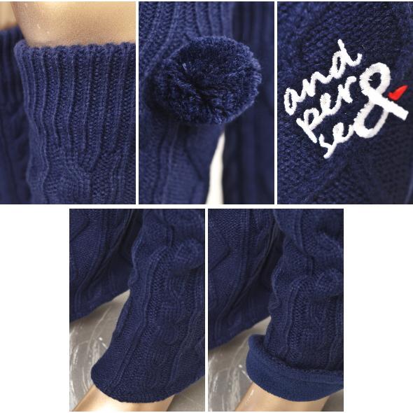 新品　アンパスィ　レッグウォーマー　濃紺 and per se 20％OFFセール！ アンパスィ ゴルフ 2024秋冬新作