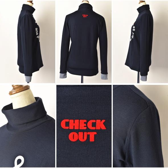 and per se ブラックタートルネックシャツ and per se（アンパスィ） 30％OFFセール！ ゴルフ 2023秋冬新作