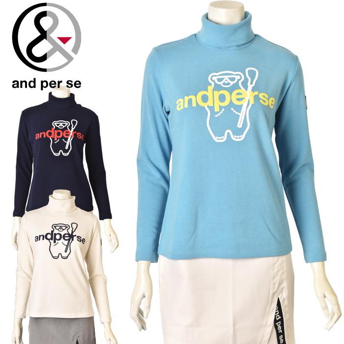 and per se アンパスィ ゴルフ 2025秋冬新作 レディース 長袖