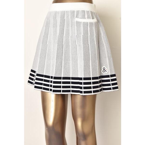 20％OFFセール！アンパスィ and per se ゴルフ 2024春夏新作 レディース ニットプリーツスカート 服 ゴルフウェア and per se（アンパスィ） 20％OFFセール！ ゴルフ 2024春夏新作