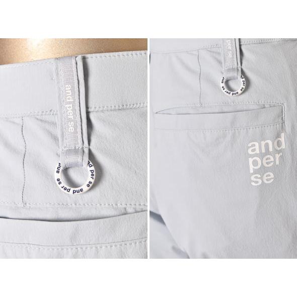 アンパスィ and per se ゴルフ 2026春夏新作 レディース クロップドパンツ 服 ゴルフウェアの画像