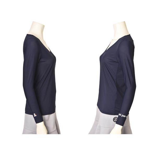 and per se（アンパスィ） ゴルフ 2025春夏新作 レディース Vネック