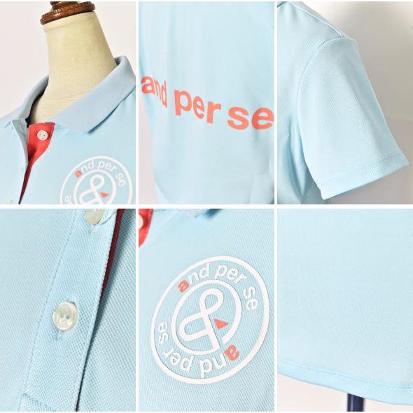 and per se（アンパスィ） ゴルフ 2024春夏新作 レディース 半袖