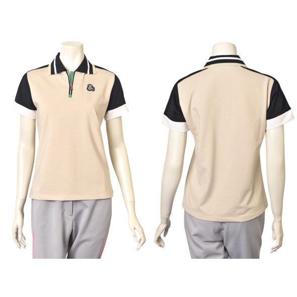 20％OFFセール！アンパスィ and per se ゴルフ 2025春夏新作 レディース 半袖ハーフジップシャツ 服 ゴルフウェア アウトレット and per se（アンパスィ） 20％OFFセール！ ゴルフ 2025春夏新作