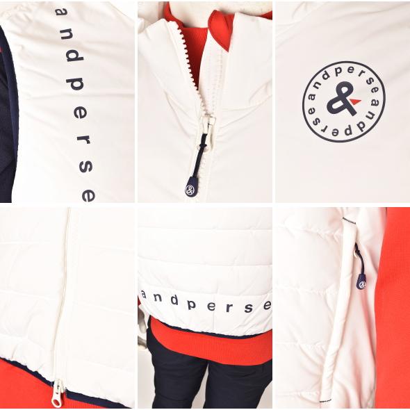 and per se アンパスィ　切り替え　ジャケット　中綿　レディース　ゴルフ and per se 20％OFFセール！ アンパスィ ゴルフ 2024秋冬新作