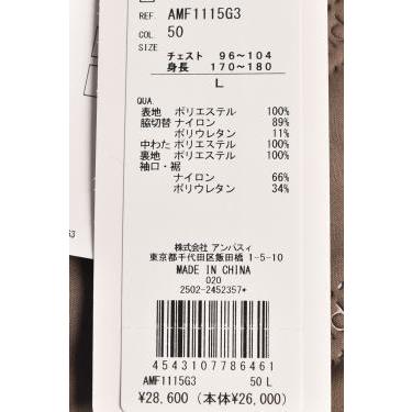 and per se アンパスィ ゴルフ 2025秋冬新作 メンズ 中綿ジップアップ