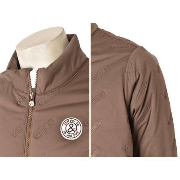 and per se アンパスィ ゴルフ 2025秋冬新作 メンズ 中綿ジップアップ