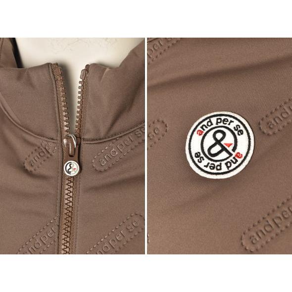 and per se アンパスィ ゴルフ 2025秋冬新作 メンズ 中綿ジップアップ