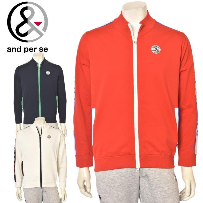 and per se アンパスィ ゴルフ 2025秋冬新作 メンズ ジップ