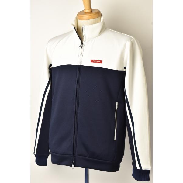 30％OFFセール！アンパスィ and per se ゴルフ 2023秋冬新作 メンズ トラックジャケット 異素材使いブルゾン 服 ゴルフウェア and per se（アンパスィ） 30％OFFセール！ ゴルフ 2023秋冬新作