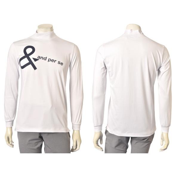 ✴︎新品✴︎and per se長袖ハイネック and per se アンパスィ ゴルフ 2025秋冬新作 メンズ 長袖ハイネック