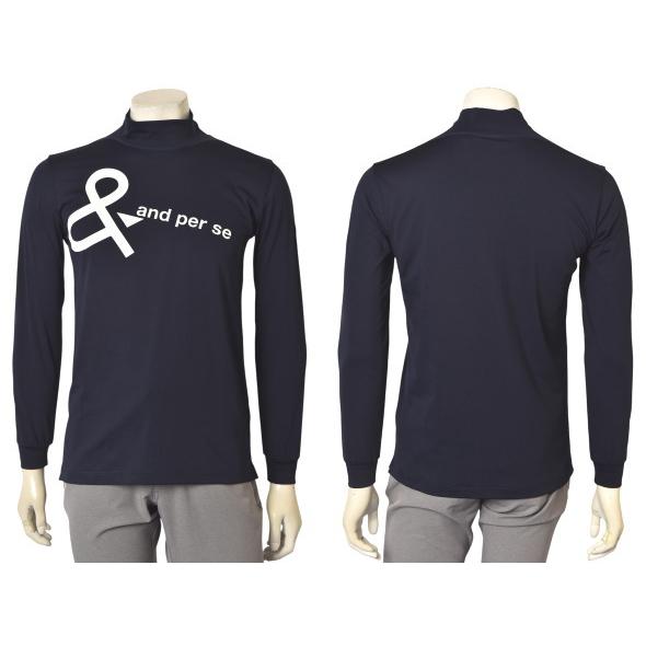 ✴︎新品✴︎and per se長袖ハイネック and per se アンパスィ ゴルフ 2025秋冬新作 メンズ 長袖