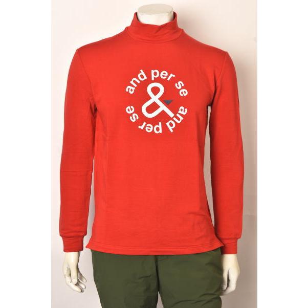 新品 アンパスィ/and per se ゴルフ　秋冬 長袖ハイネックシャツ/LL and per se（アンパスィ） 20％OFFセール！ ゴルフ 2024秋冬新作