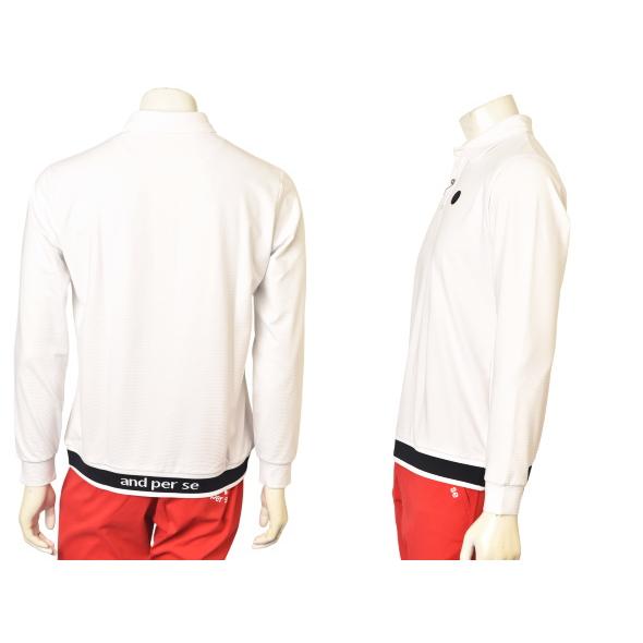 アンパスィ and per se ゴルフ 2025秋冬新作 メンズ 長袖ポロシャツ 服