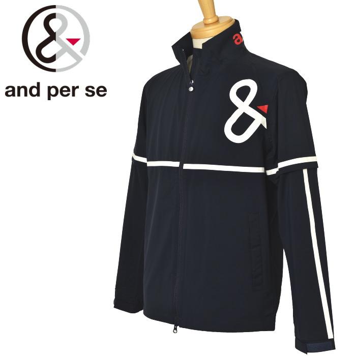 アンパスィ and per se ゴルフ 2023春夏新作 メンズ レインブルゾン and per se（アンパスィ） ゴルフ 2023春夏新作 メンズ レインブルゾン