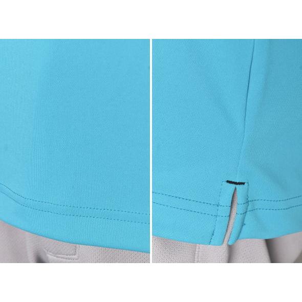 other - アンパスィ ゴルフ シャツ ハイネック 2024年モデル 半袖 ブルー M and per se 20％OFFセール！ アンパスィ ゴルフ 2024春夏新作