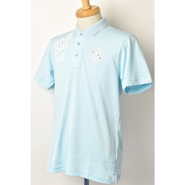 and per se アンパスィ ゴルフ 2024春夏新作 メンズ 半袖ポロシャツ 服