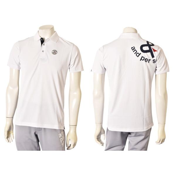 and per se アンパスィ ゴルフ 2025春夏新作 メンズ 半袖ポロシャツ 服