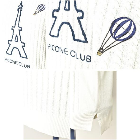PICONE CLUB エッフェル塔刺繍 ベスト サイズM