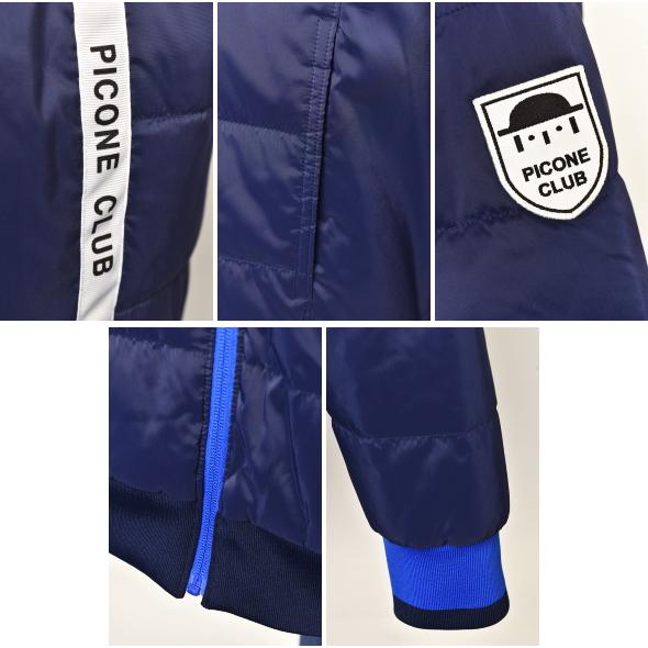 ピッコーネ　ジッパー　カーディガン　ブルゾン　ベロア調　黒 　刺繍　ゴルフ　L ピッコーネクラブ商品一覧 - 30代・40代・50代・60代からの