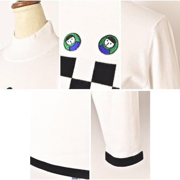 Picone Club 自転車刺繍 ハイネックセーター サイズM 50％OFF