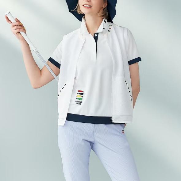 ピッコーネ クラブ PICONE CLUB ゴルフ 2026春夏新作 レディース 半袖ポロシャツ 服 ゴルフウェアの画像