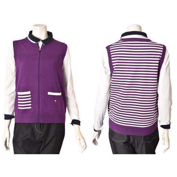 ピッコーネ クラブ PICONE CLUB ゴルフ 2026秋冬新作 レディース ジップアップニットベスト 服 ゴルフウェア | Picone CLUB | 01
