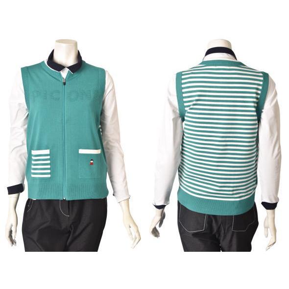 ピッコーネ クラブ PICONE CLUB ゴルフ 2026秋冬新作 レディース ジップアップニットベスト 服 ゴルフウェア | Picone CLUB | 02