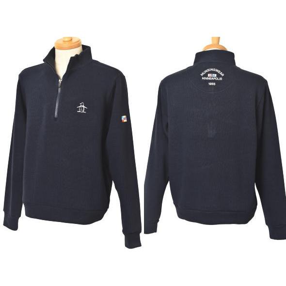 新品 マンシング ストレッチ ハーフジップゴルフワンピース　ブラウン×紺　3L Munsingwear ゴルフ ワンピース｜レディースウエア｜ゴルフ