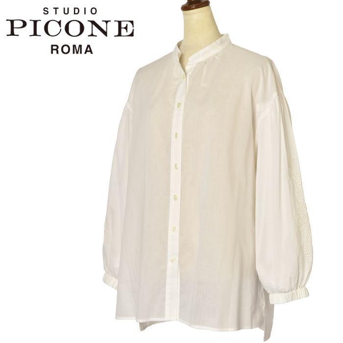 50％OFFセール！ スタジオ ピッコーネ 売れ筋商品|||STUDIO PICONE ROMA 2024春夏新作 レディース 五分袖ブラウス アウトレット STUDIO PICONE 50％OFFセール！ スタジオ ピッコーネ ROMA 2024
