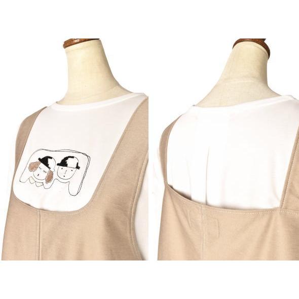 ピッコーネ、ブラウス、ジャンパースカート 刺繍ポケットジャンパースカート|スタジオピッコーネ - ゴルフウェアや