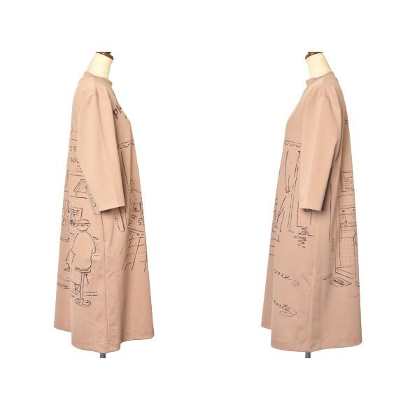 スタジオ ピッコーネ STUDIO PICONE ROMA 2025秋冬新作 レディース 七分袖ワンピース スタジオ ピッコーネ STUDIO PICONE ROMA 2025秋冬新作 レディース 七