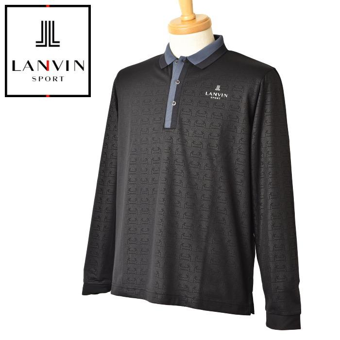 LANVIN SPORT ランバン スポール ゴルフウェア 長袖ポロシャツ LANVIN ランバン スポール ゴルフ SPORT 2024秋冬新作 メンズ