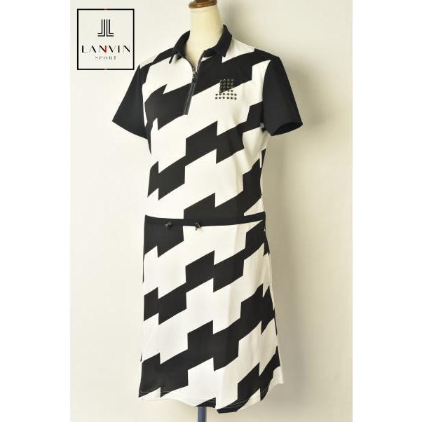 新版 スポール ランバン 送料無料 21春夏新作 スポール ランバン ゴルフ 半袖ハーフジップワンピース Platon レディース 21春夏新作 Sport Lanvin レディースウエア Upzambia Org