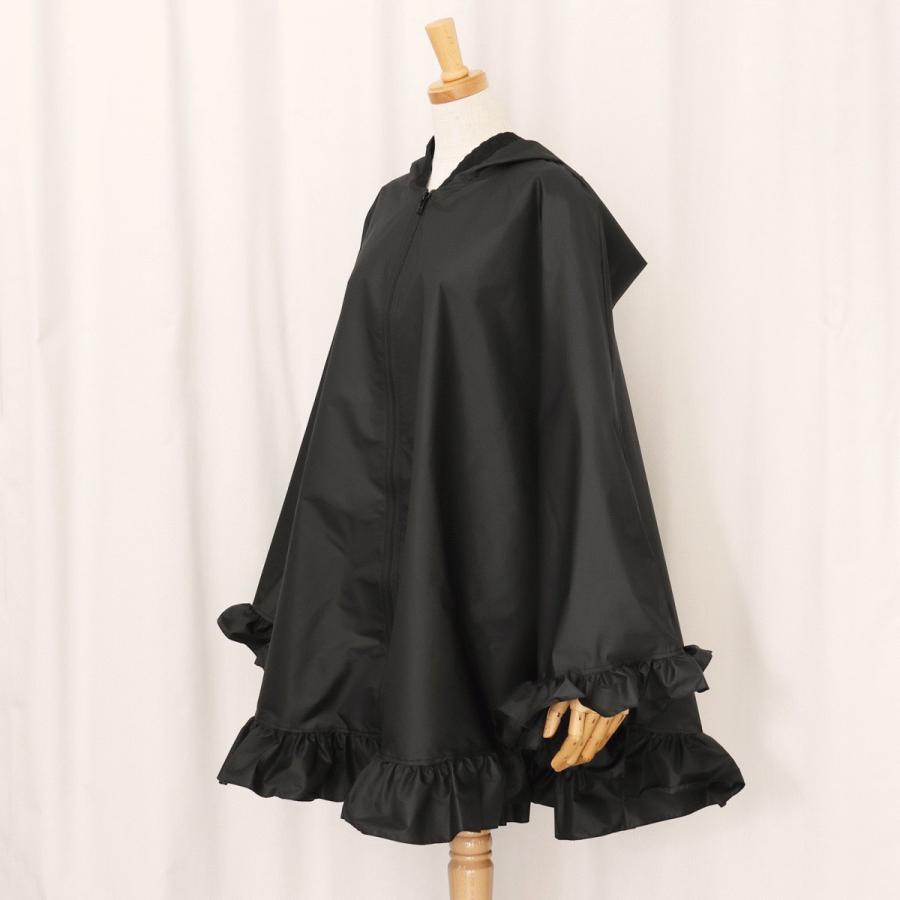 Kanonalice auaaフリル付き黒ポンチョ au00-12op03-01/BK | alice auaa WEB SHOP