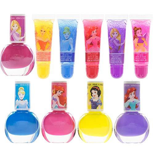 Disney Princess ディズニー プリンセス リップグロス5本 はがせるマニキュア5本 ネイルステッカー24p キッズ用ネイル 子供用 0957 Aplus Lab 通販 Yahoo ショッピング