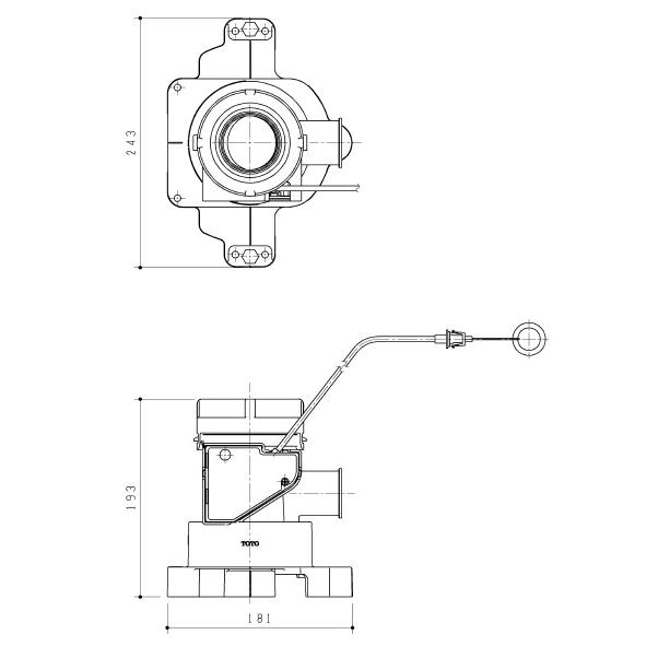 TOTO 蒸気排出ユニット TOTO UGX252 排水ソケット ワンデーリモデル ネオレスト用