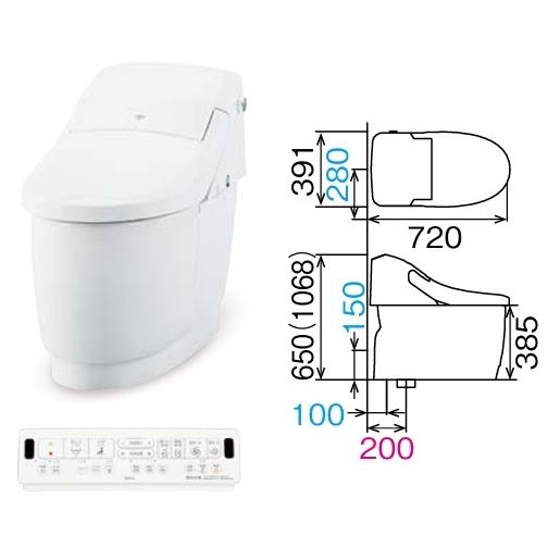 プレアス LIXIL YBC-CL10SU+DT-CL115AU プレアスLS 床排水芯200ミリ 