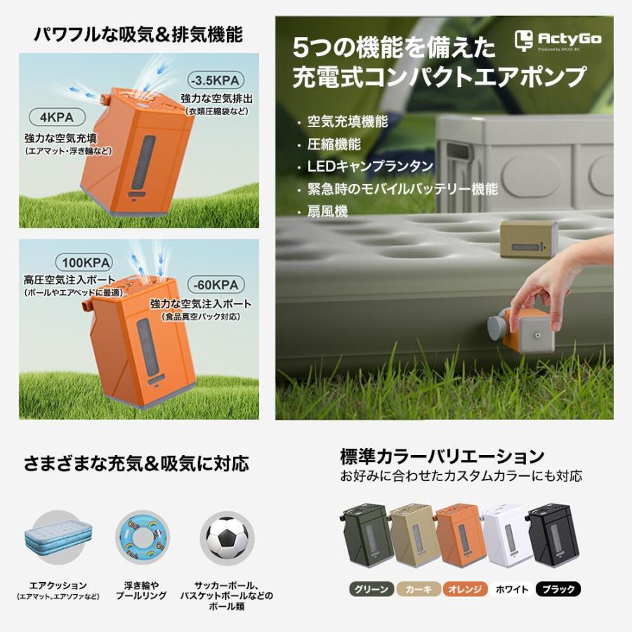 電動ポンプ エアーポンプ  空気入れ 小型 コンパクト 超軽量 11個のノズル 3000mAh大容量 モバイルバッテリー ハンディファン機能付 |  | 18