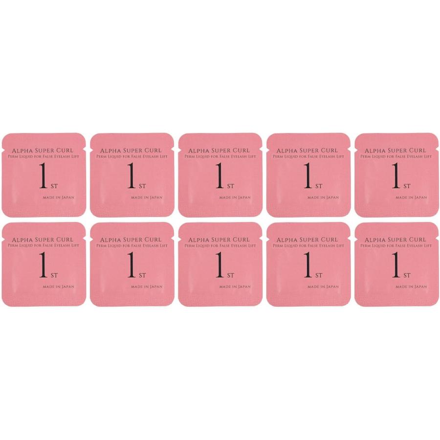 国産5分でかかる！付けまつげ用パーマ液 1剤単品、酸化しないパウチ