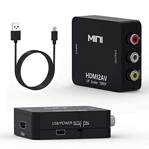 CHARYZA HDMI to RCA コンバーター AV変換アダプタ 1080P対応 PAL/NTSC切り替え HDMI入力をコンポジット出力へ変換 USB給電ケーブル付き｜apm-store｜07