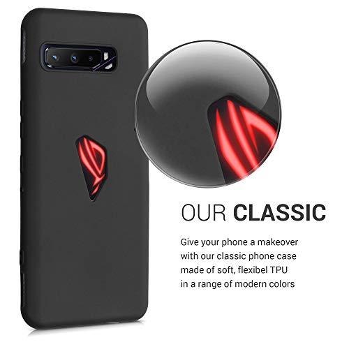 kwmobile スマホケース 対応: Asus ROG Phone 3 (ZS661KS) ケース - 耐衝撃 滑り止め ソフト TPU シリコン - 黒色マット｜apm-store｜03